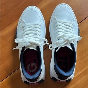 G/FORE White and Navy Athletic Shoes